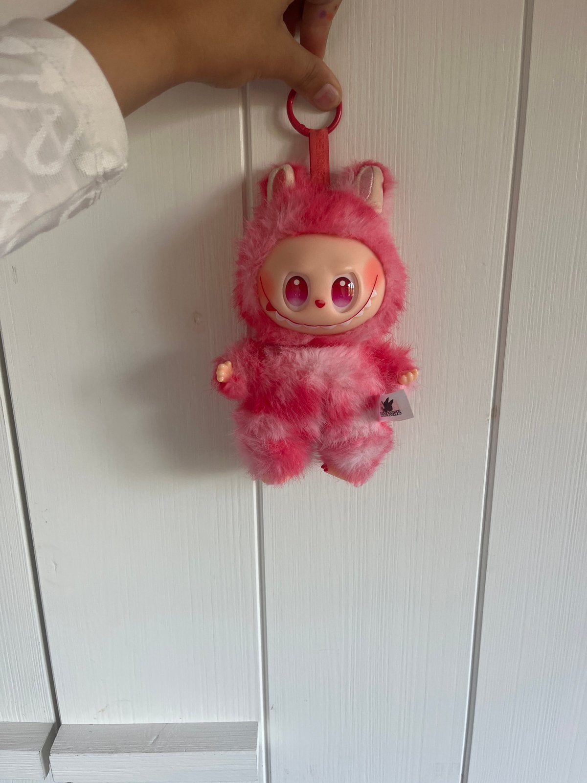 Laboeboe roze met wit en kleertjes, Overige merken, Overige karakters, Overige typen, Ophalen of Verzenden