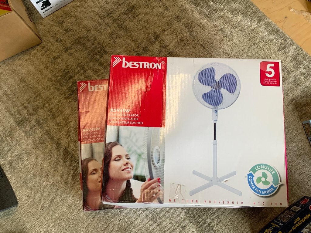 Bestron  asv45w, Ophalen of Verzenden, Nieuw, Statiefventilator