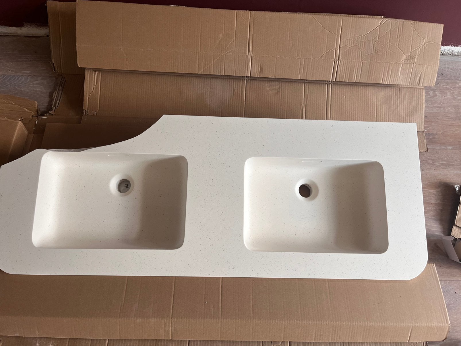 GEBROKEN wastafel storke mata soft, Ophalen, Nieuw, 50 tot 100 cm, Minder dan 100 cm