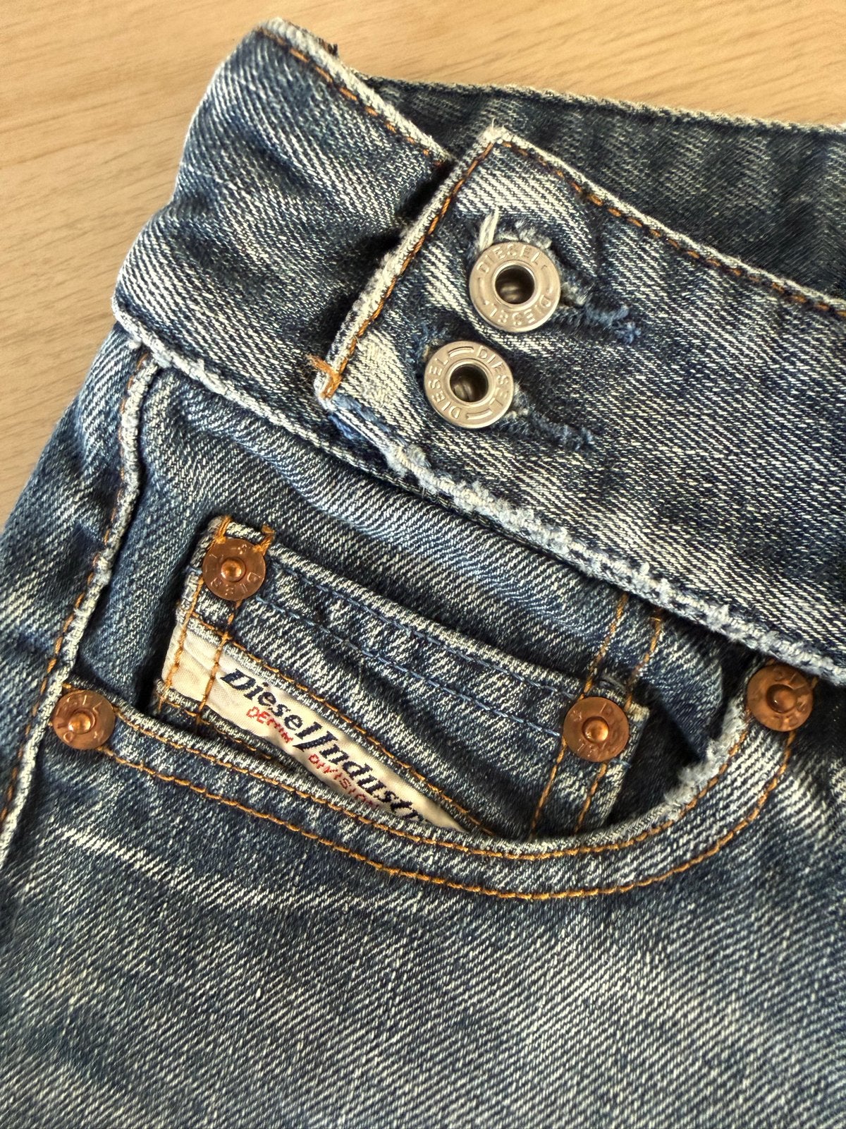Diesel Straight Leg Jeans - Maat 27/32, Ophalen of Verzenden, Gedragen, Blauw, W27 (confectie 34) of kleiner
