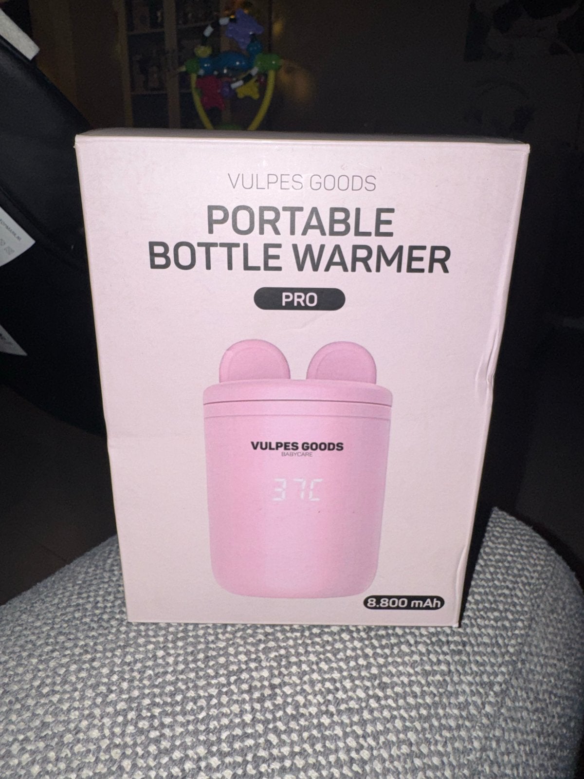 Vulpes Goods Draagbare Flessenwarmer Pro - Roze, Flessen- of potjesverwarmer, Vulpes Goods, Ophalen of Verzenden, Zo goed als nieuw