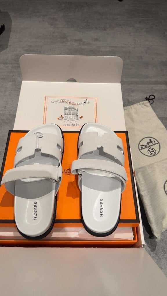 Hermes Chypre Sandals / Slippers, Kleding | Heren, Schoenen, Sandalen, Wit, Nieuw, Ophalen of Verzenden