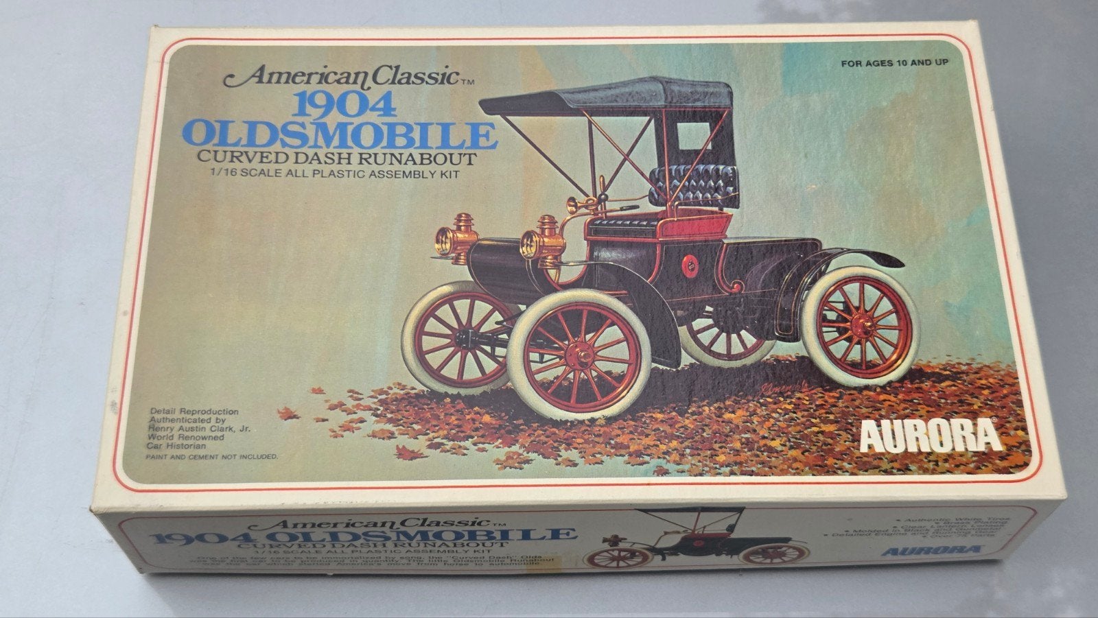 Oude Aurora 1:16 Oldsmobile 1904 model kit modelauto nr 152, Overige merken, Gebruikt, Auto, Groter dan 1:32