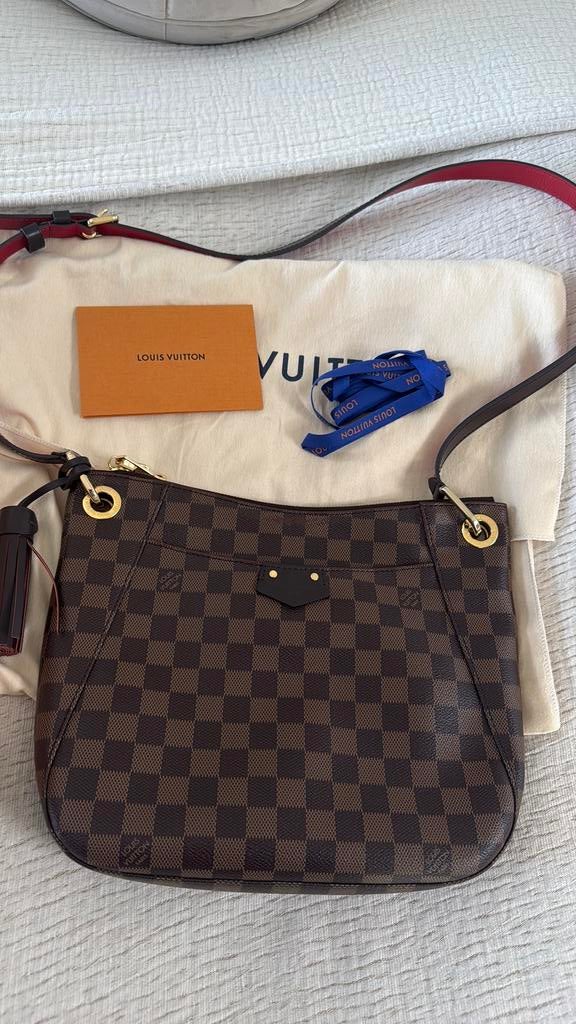 Louis Vuitton South Bank, Ophalen, Zo goed als nieuw, Bruin, Handtas