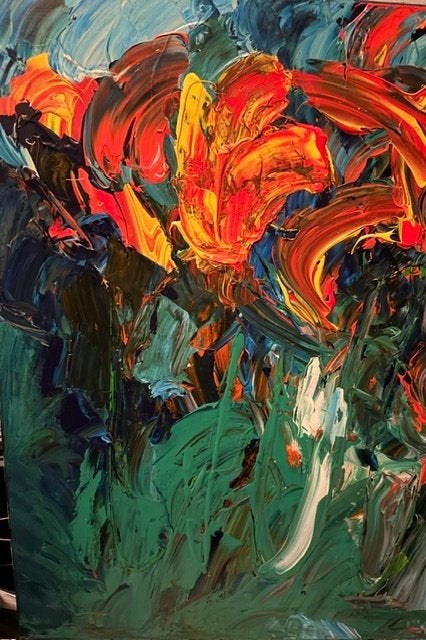 Robert Arts, Antiek en Kunst, Ophalen of Verzenden, Olieverf, Bloemen, Doek