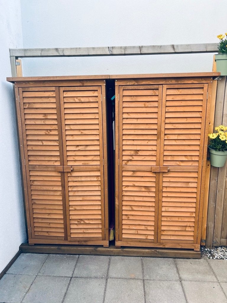 2 x Tuinkast, Ophalen, Zo goed als nieuw, Hout, Overige typen