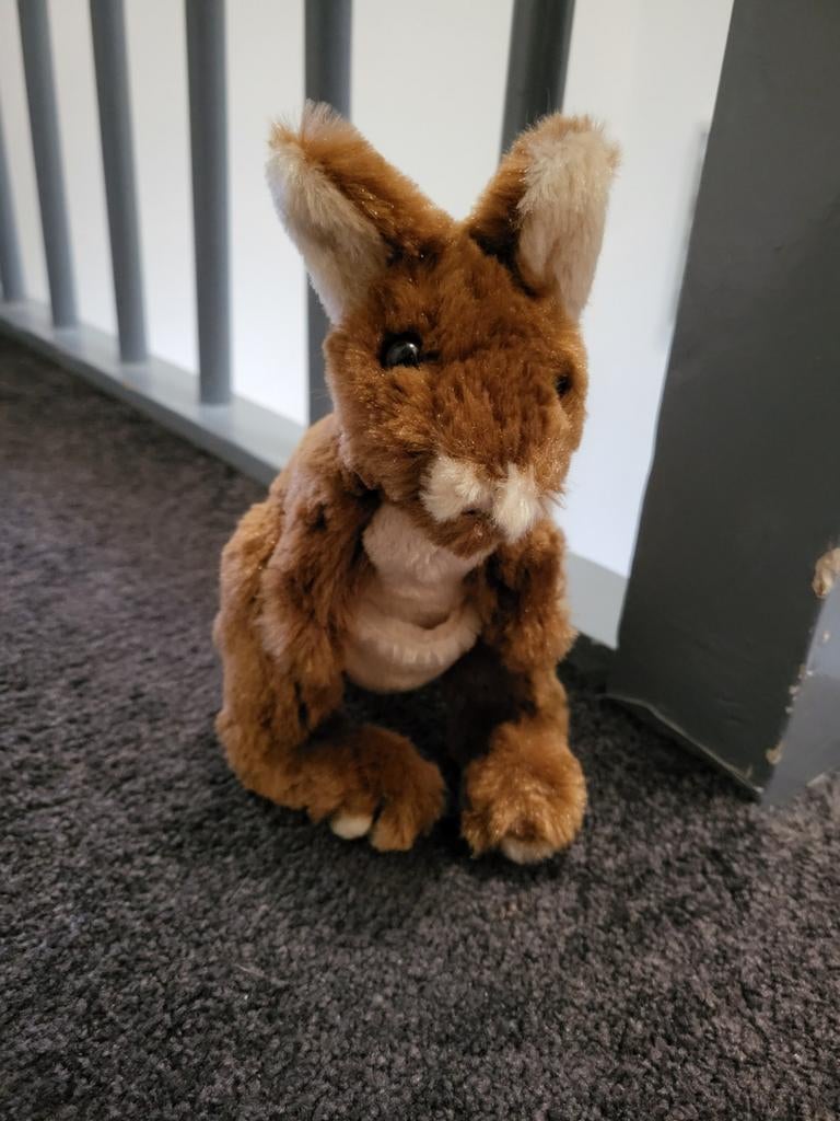 Kangoeroe knuffel, Kinderen en Baby's, Speelgoed | Knuffels en Pluche, Ophalen of Verzenden, Zo goed als nieuw, Overige typen