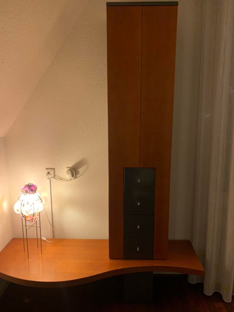 Wandkast Interstar, Huis en Inrichting, Kasten | Wandmeubels, Ophalen, Gebruikt, Minder dan 150 cm, Kersenhout