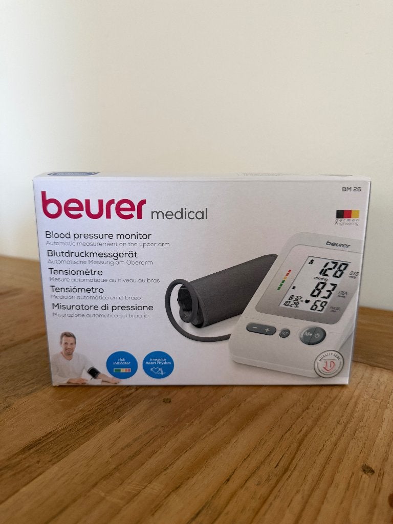 Beurer Bloeddruk BM 26 Bloeddrukmeter Bovenarm ZGAN in doos, Verzenden, Zo goed als nieuw