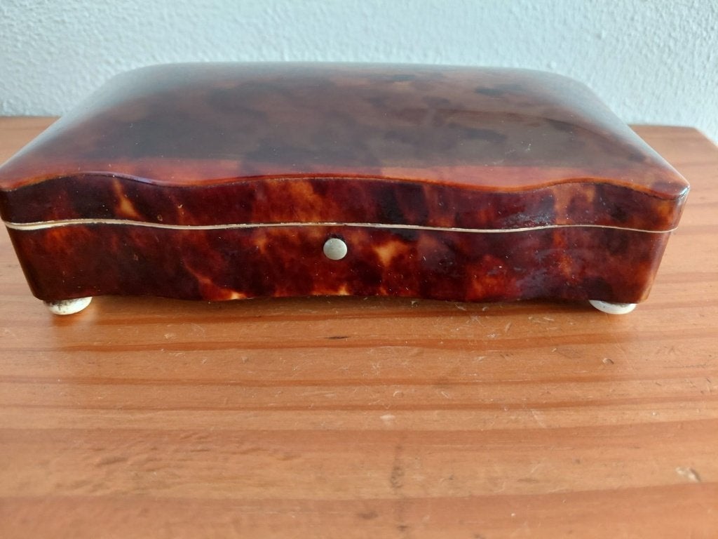 antiek lepeldoosje schild pad., Antiek en Kunst, Ophalen of Verzenden