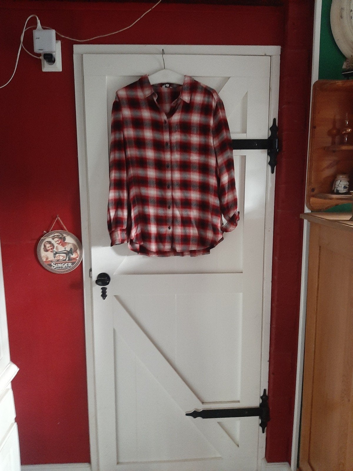 Geruite Blouse Rood/Wit/Zwart - Maat xxxl, Maat 46/48 (XL) of groter, Ophalen of Verzenden, Onbekend, Lange mouw