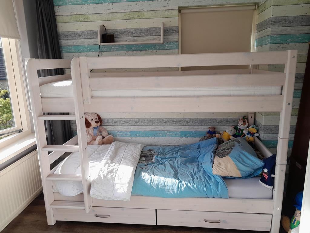 Flexa 1-persoonsbed (bovenste bed), Kinderen en Baby's, Ophalen, Gebruikt, Stapelbed