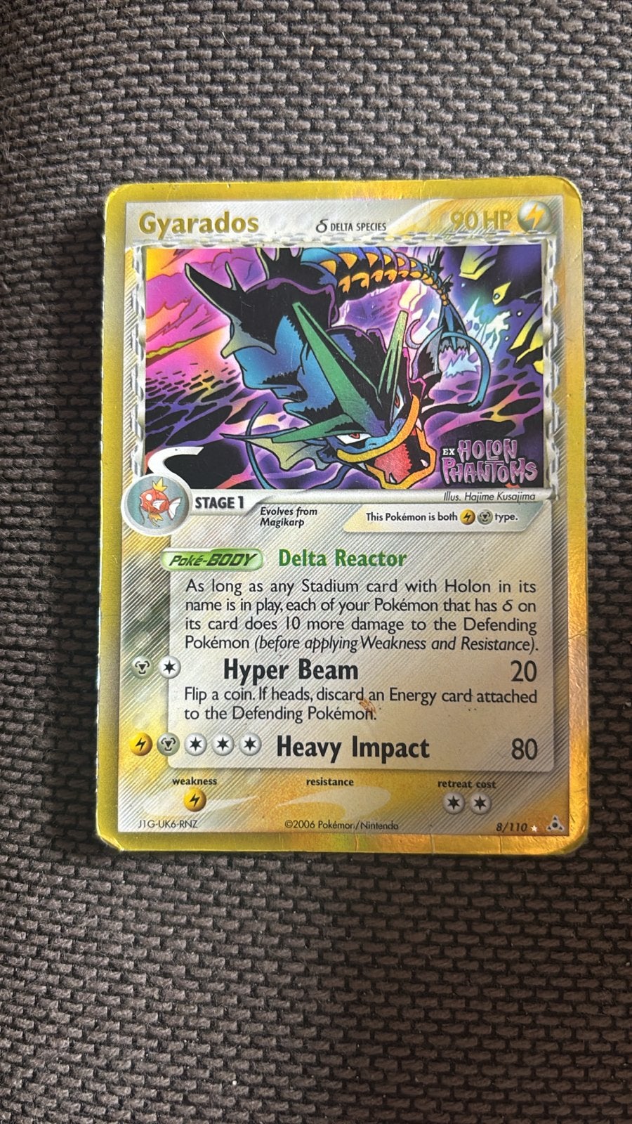 Pokémon Kaart Gyarados ex Holon Phantoms Delta Species Stamp, Hobby en Vrije tijd, Verzamelkaartspellen | Pokémon, Ophalen of Verzenden
