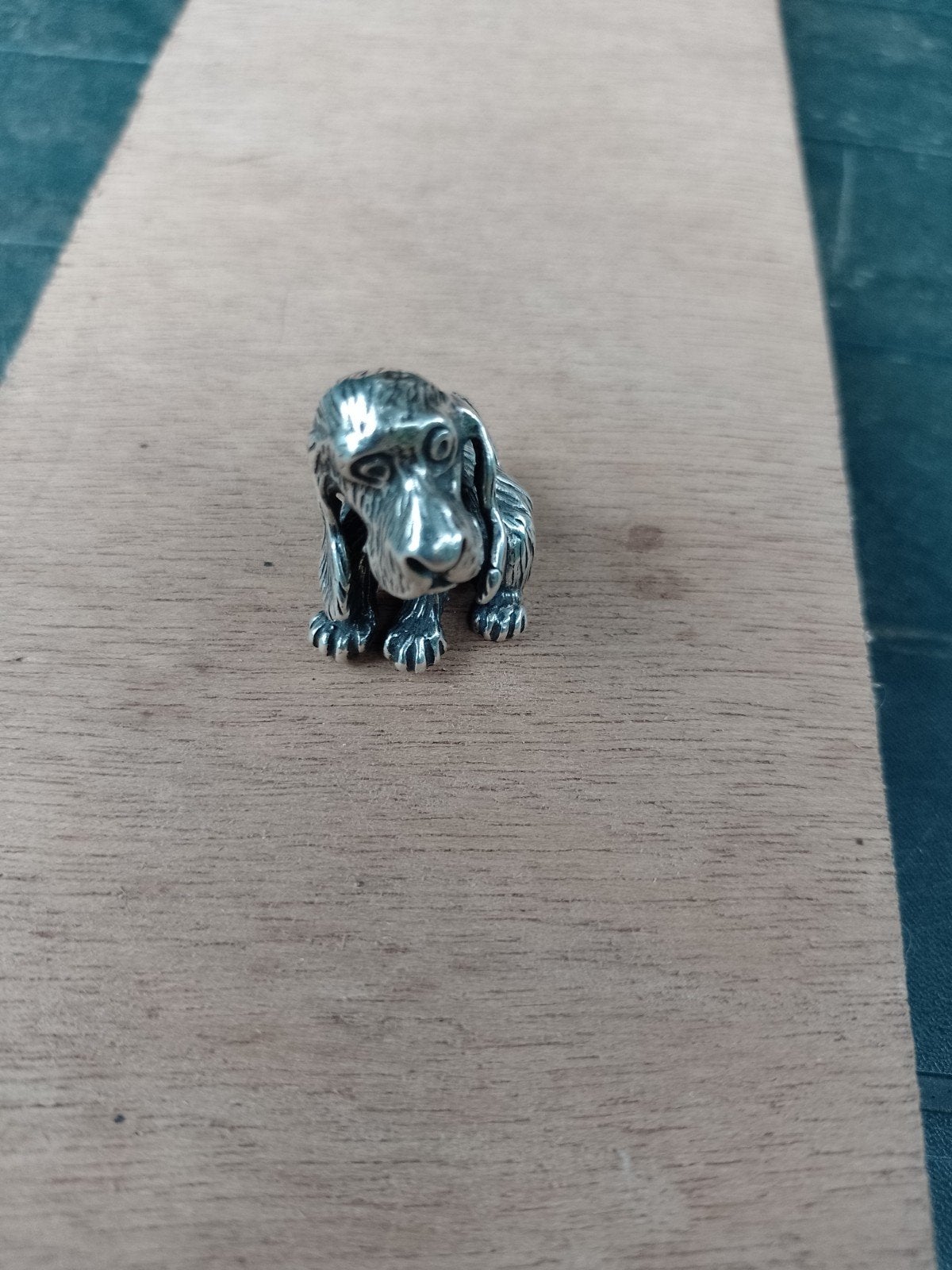 Zilveren miniatuur hondje, Ophalen of Verzenden