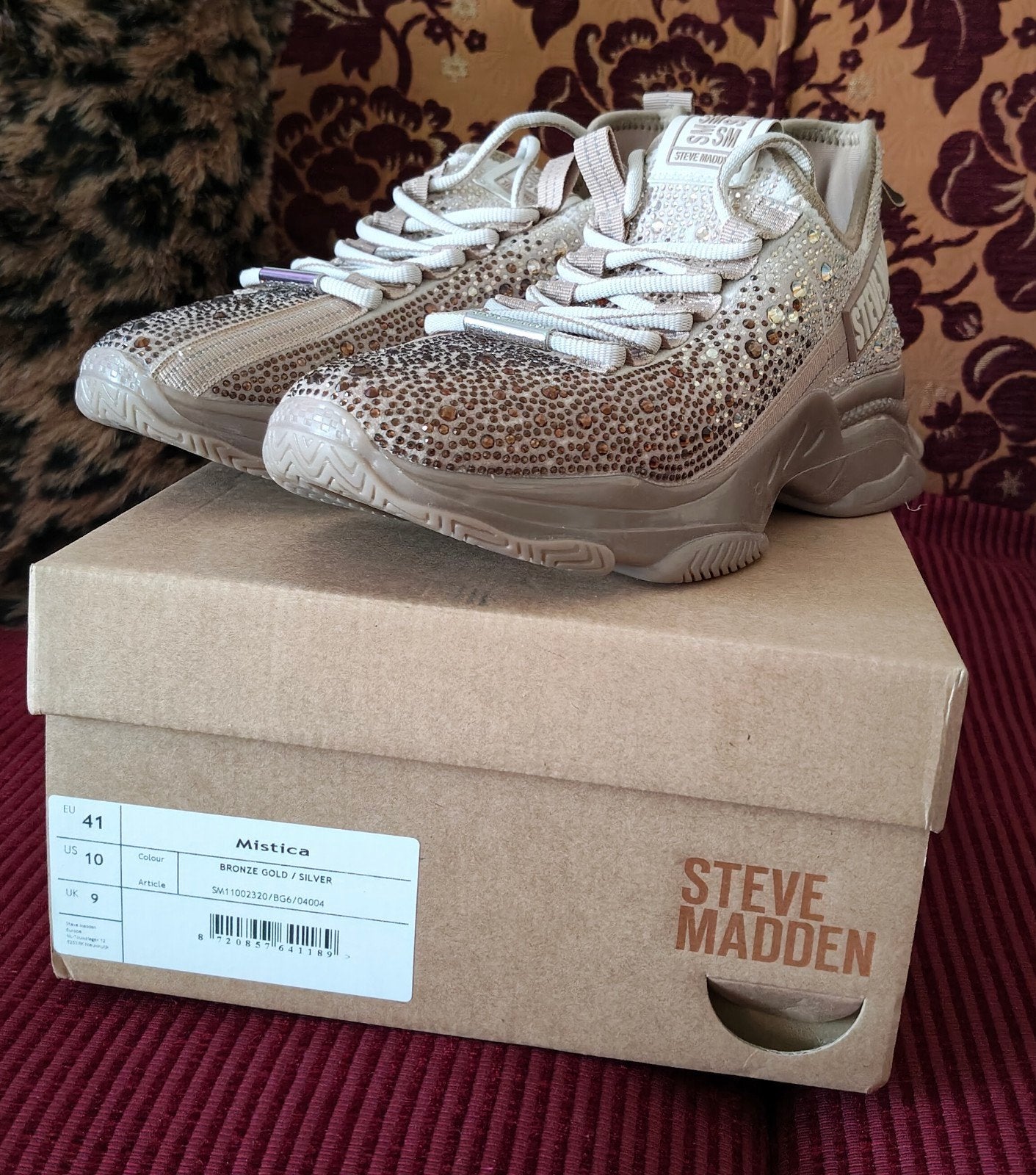 Nieuwe STEVE MADDEN Sneakers Maat 41 Goud Brons Glitters, Kleding | Dames, Schoenen, Ophalen of Verzenden