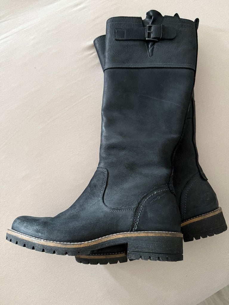 Ecco leren laarzen, nieuw, maat 41., Kleding | Dames, Schoenen, Hoge laarzen, Zwart, Nieuw, Ophalen of Verzenden