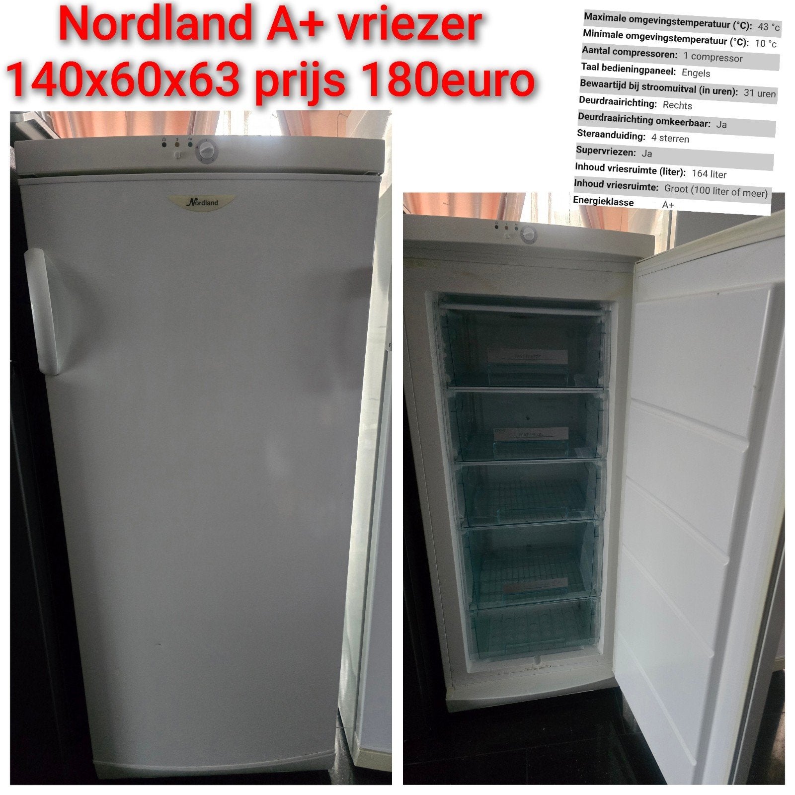vriezers zie fotos voor prijzen. bezorging mogelijk, Ophalen, Gebruikt