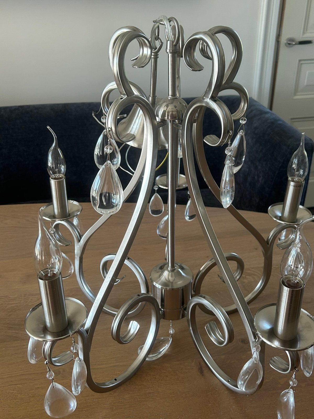 Mooie complete kroonluchter / lamp, Ophalen, Zo goed als nieuw
