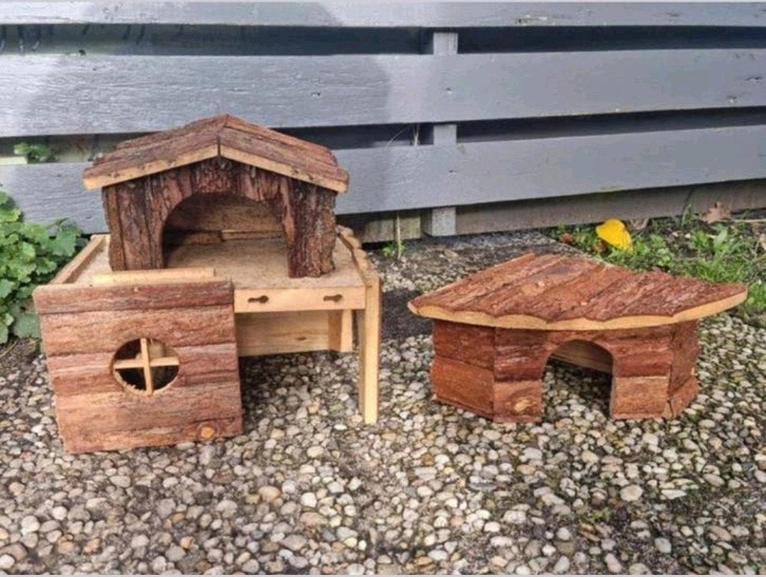 2 x knaagdierenhuisjes hamster muizen huisjes samen 15,-, Ophalen of Verzenden, Zo goed als nieuw, Speelgoed