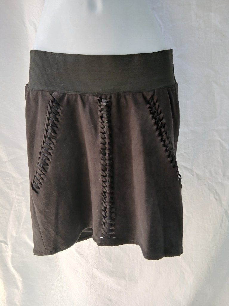 Aparte zwarte minirok mt 34 merk H&M Mama, Kleding | Dames, Zwart, Ophalen of Verzenden, Zo goed als nieuw, .