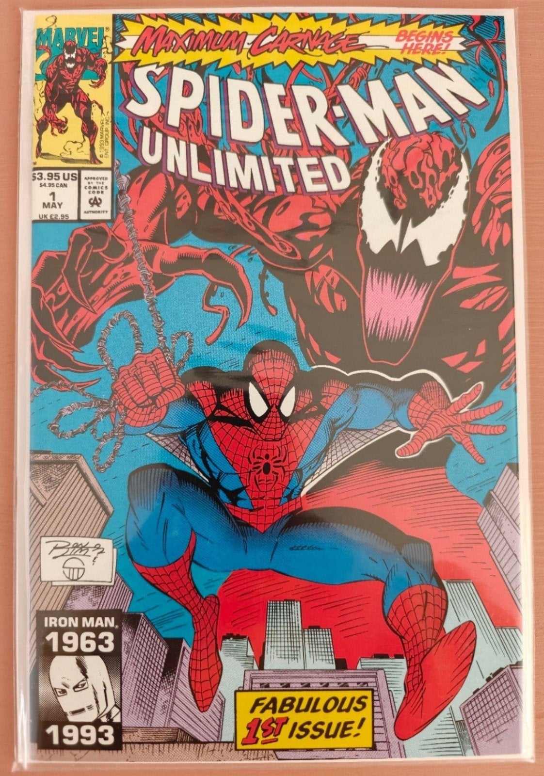 Spider-Man Unlimited #1 (1993) 🔑, Eén comic, Amerika, Marvel Comics, Ophalen of Verzenden
