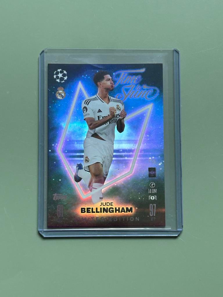 Jude Bellingham Limited Edition Topps Champions League Kaart, Ophalen of Verzenden, Nieuw, Plaatje