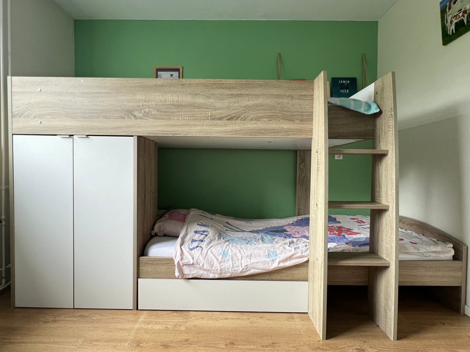 Gaaf stapelbed! Inclusief opbergruimte, in zeer goede staat, Kinderen en Baby's, Kinderkamer | Stapelbedden en Hoogslapers, Ophalen