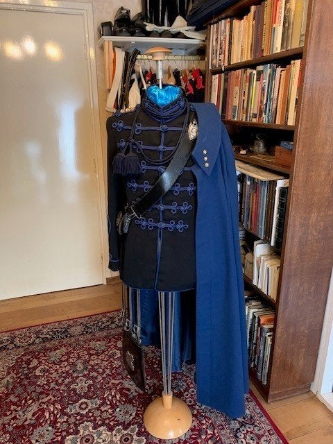 Blauwe huzaar, Atilla, Verzamelen, Ophalen, Landmacht, Nederland, Kleding of Schoenen