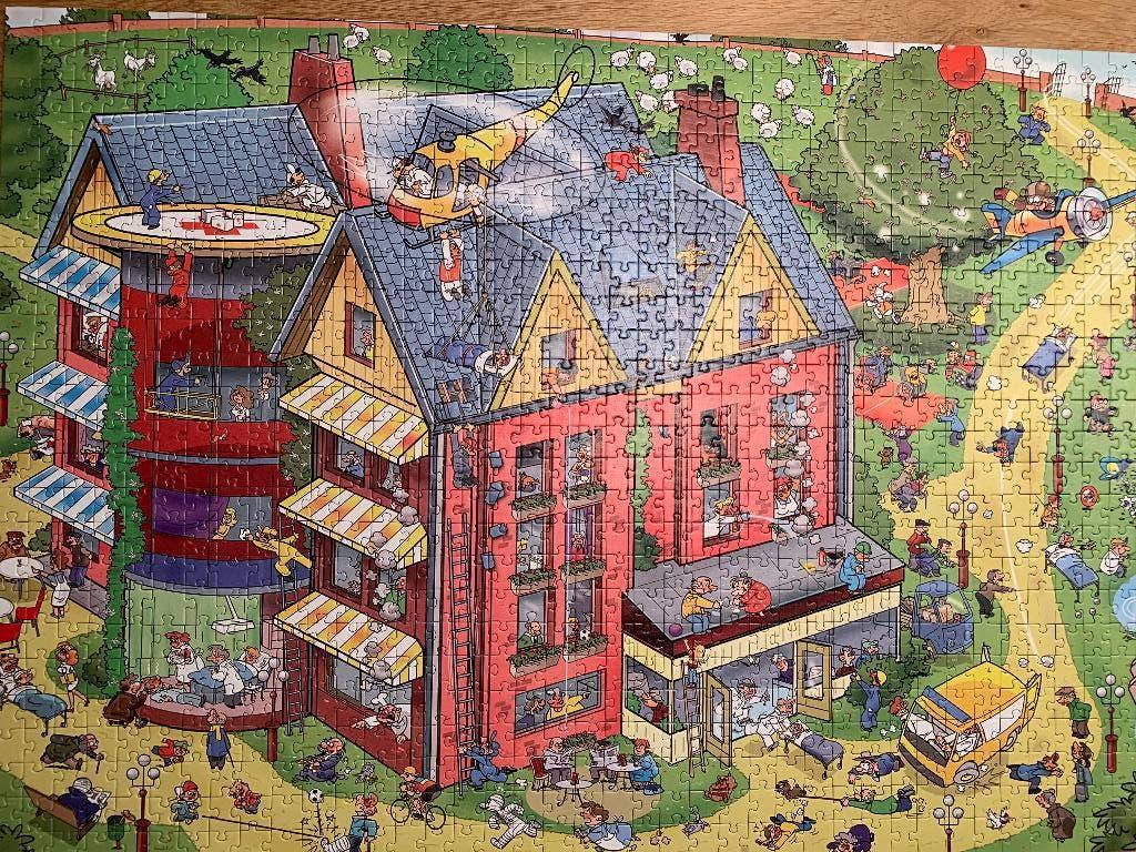 Puzzel That's life ziekenhuis 1000 stukjes, Ophalen of Verzenden, 500 t/m 1500 stukjes, Zo goed als nieuw
