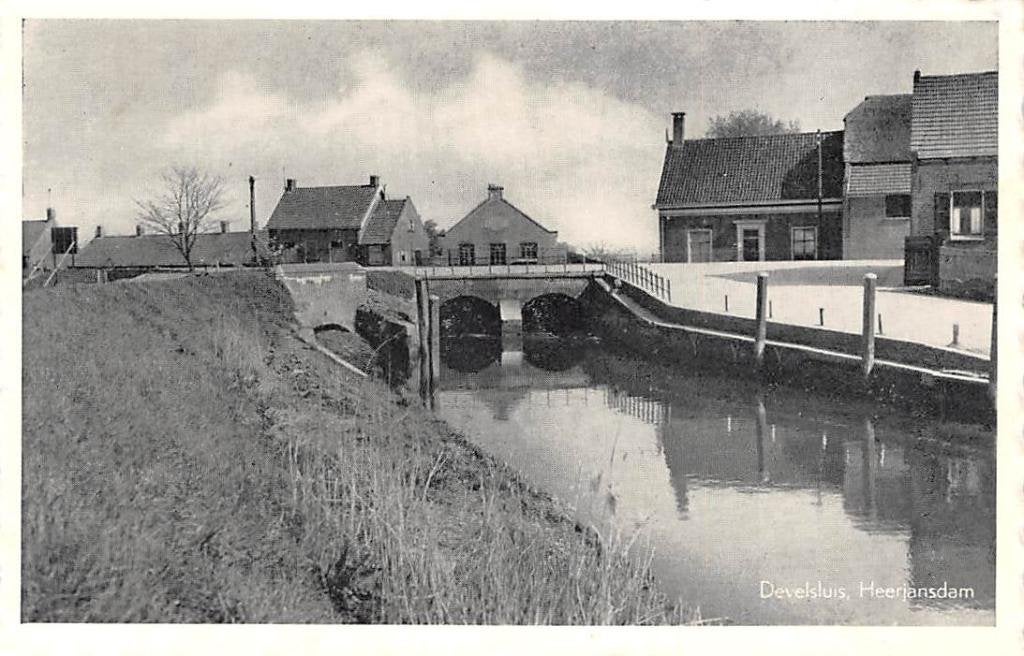 Heerjansdam Develsluis Zwijndrecht Sluis Scheepvaart, Verzenden, 1920 tot 1940, Ongelopen, Zuid-Holland
