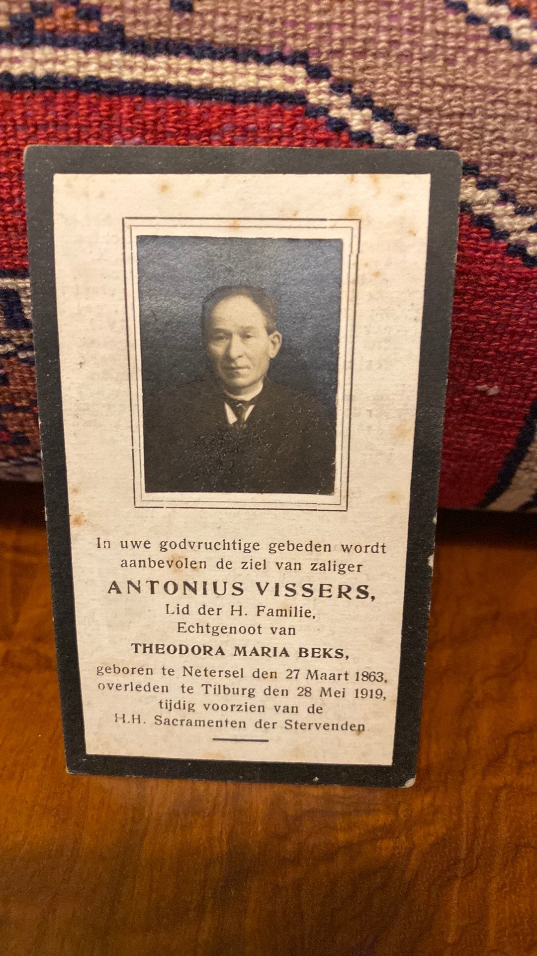 A Vissers x Beks 1863 Netersel 1919 Tilburg, Verzamelen, Ophalen of Verzenden