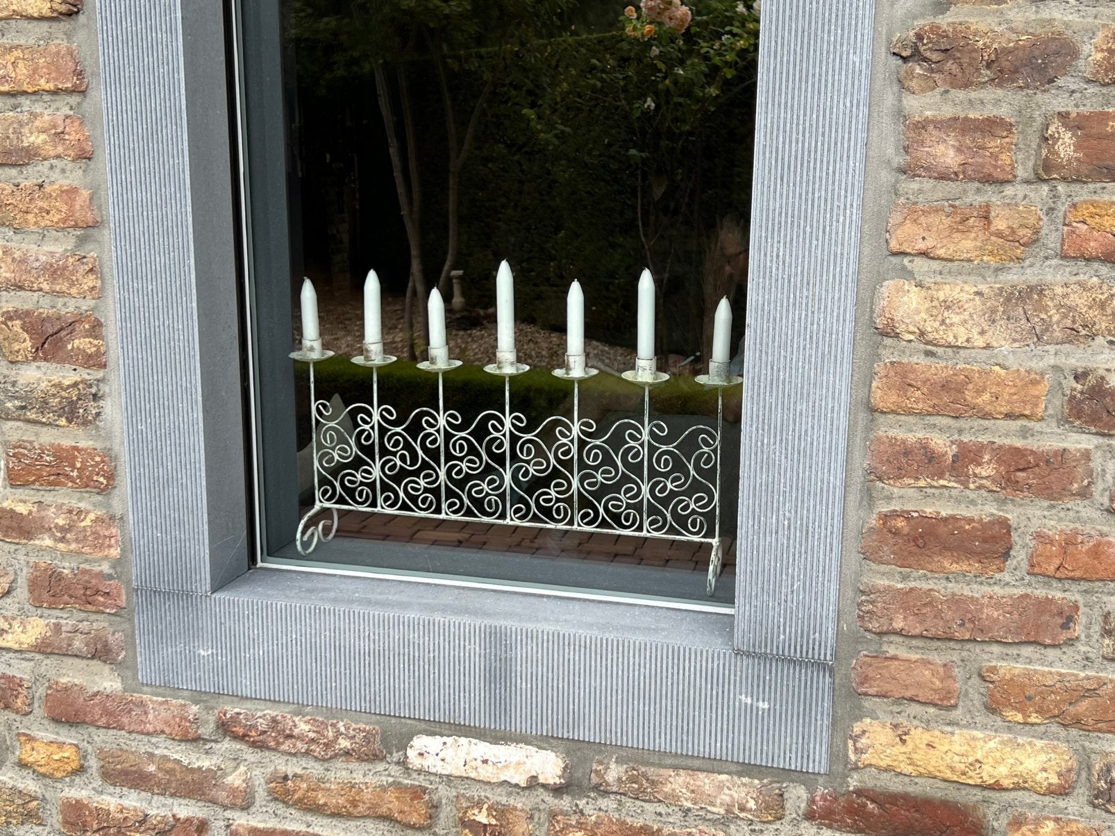 2 kandelaren voor elk 7 kaarsen, Ophalen, Zo goed als nieuw, Vrijstaande haard, Elektrische haard