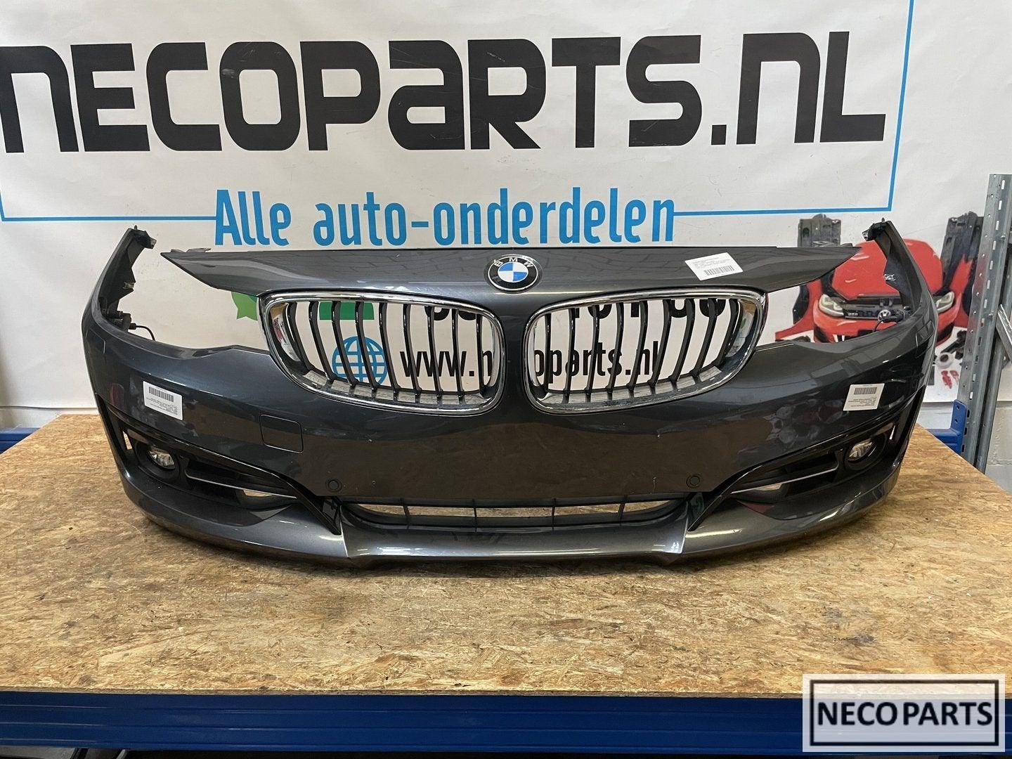 BMW 3 SERIE GT F34 BUMPER VOORBUMPER COMPLEET CAMERA, Gebruikt, -, -, Ophalen of Verzenden