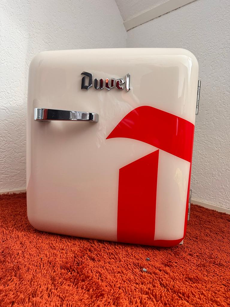 Duvel Mini Koelkast - Compact en Stijlvol, Witgoed en Apparatuur, Koelkasten en IJskasten, Ophalen, Zonder vriesvak, Minder dan 85 cm