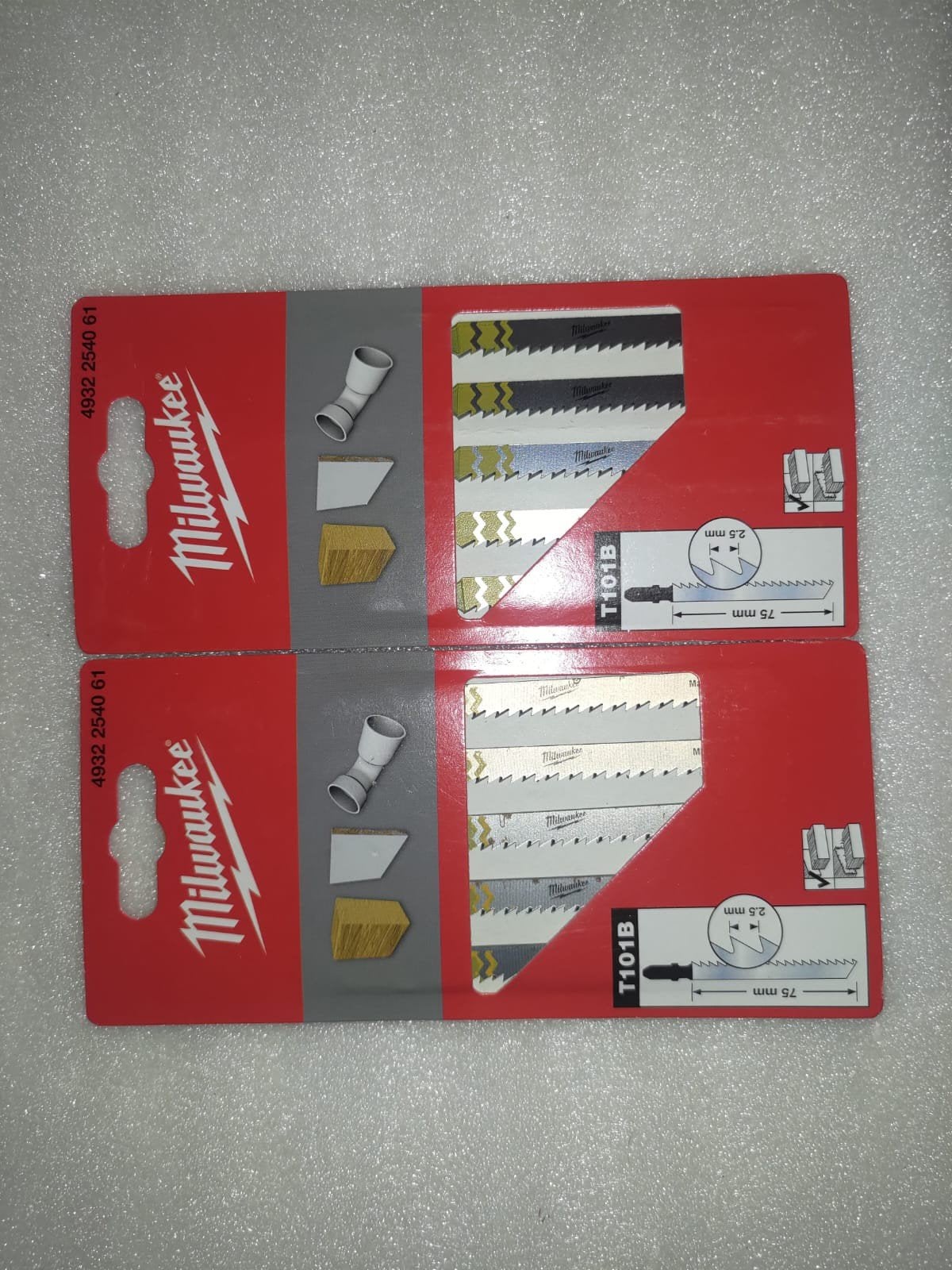 Milwaukee T101B Decoupeerzaagbladen - 2x 5 stuks, Nieuw, Ophalen of Verzenden, Milwaukee, Decoupeerzaag