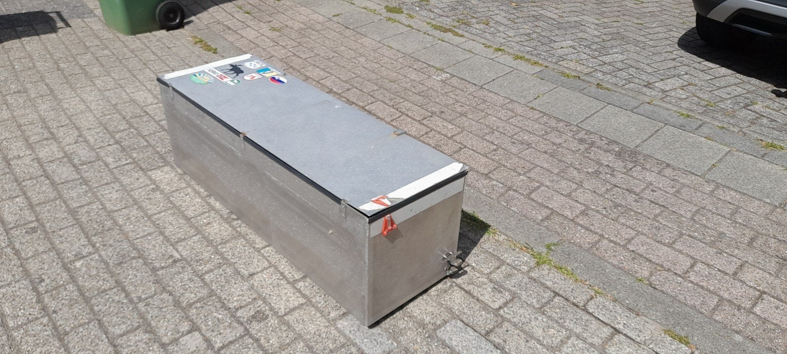 Aluminium kist - 126x41,5x41cm, Ophalen, Gebruikt
