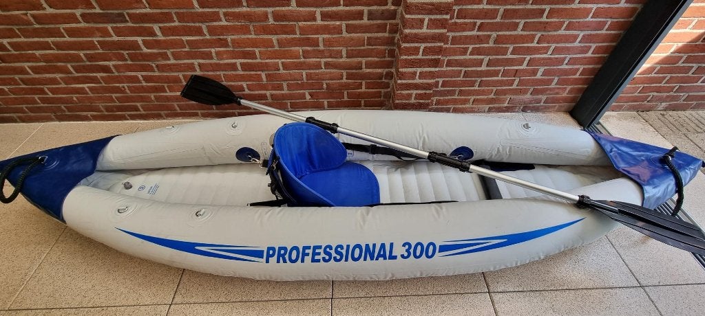 opblaasbare kajak 'professional 300' 2 pers, Ophalen of Verzenden, Opblaasbaar, Zo goed als nieuw, 2-persoons