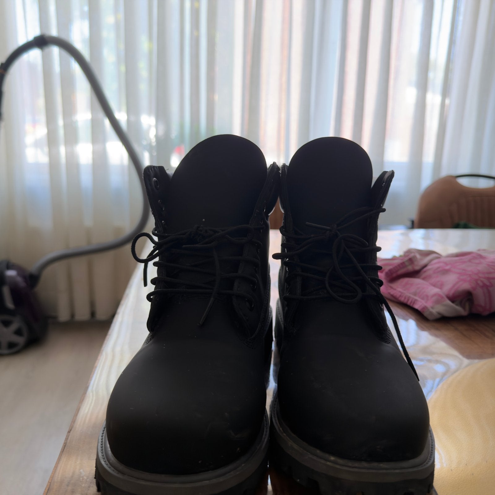 Zwarte Timberland Laarzen - Maat 43, Kleding | Dames, Ophalen of Verzenden, Zo goed als nieuw, Zwart, Lage of Enkellaarzen