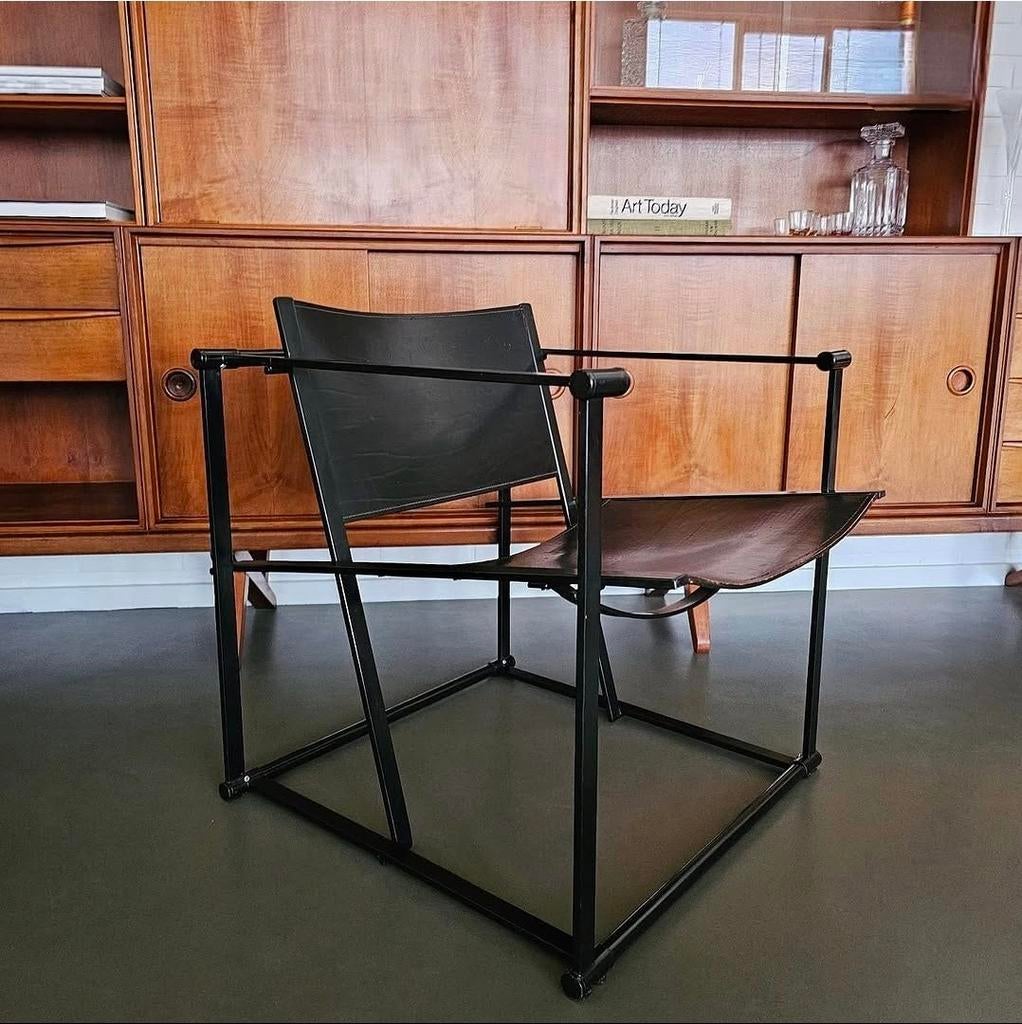 Vintage Kubus' Chair FM60 Radboud van Beekum Pastoe, Huis en Inrichting, Zwart, Ophalen of Verzenden, Zo goed als nieuw, X