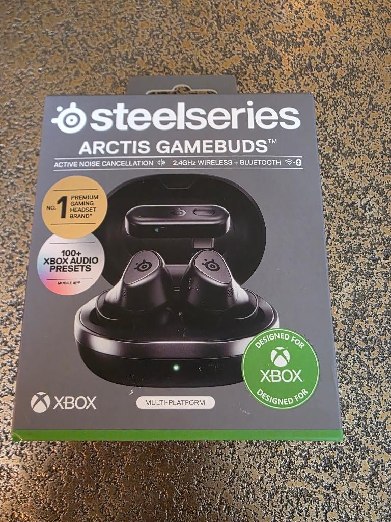 SteelSeries Arctis GameBuds + dongle + ANC zgan, Ophalen, Zo goed als nieuw, In gehoorgang (in-ear), Bluetooth