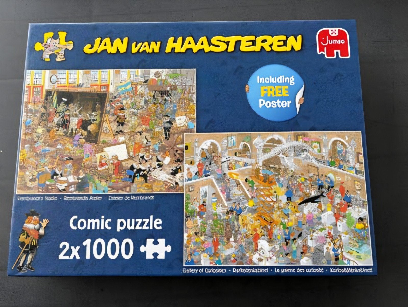 Jan van Haasteren 2x1000 Rembrandt's Studio & Gallery