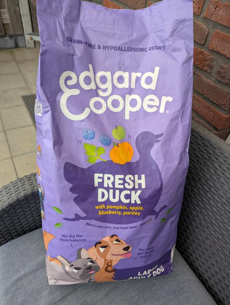 Edgar cooper fresh duck 12 kg NIEUW, Dieren en Toebehoren, Ophalen, Hond