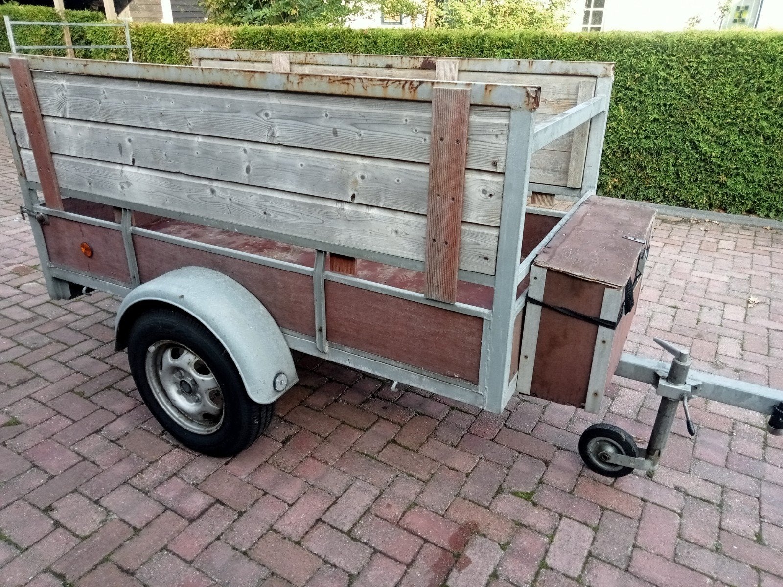 Gebruikte ongeremde aanhanger ca 200*100 cm cm, Ophalen, Gebruikt