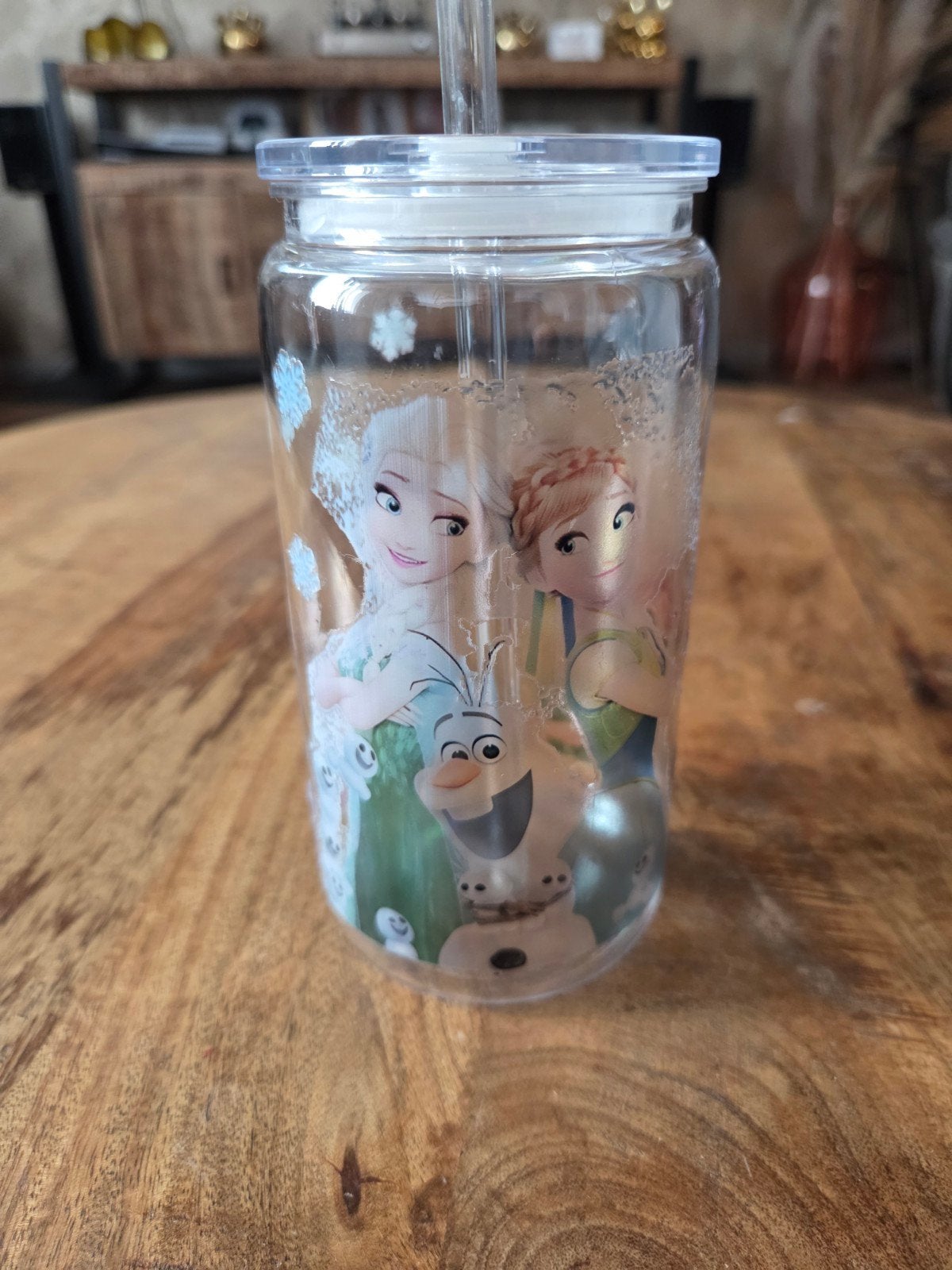 Nieuwe plastic beker met Frozen-figuren, Ophalen of Verzenden, Nieuw, Kunststof