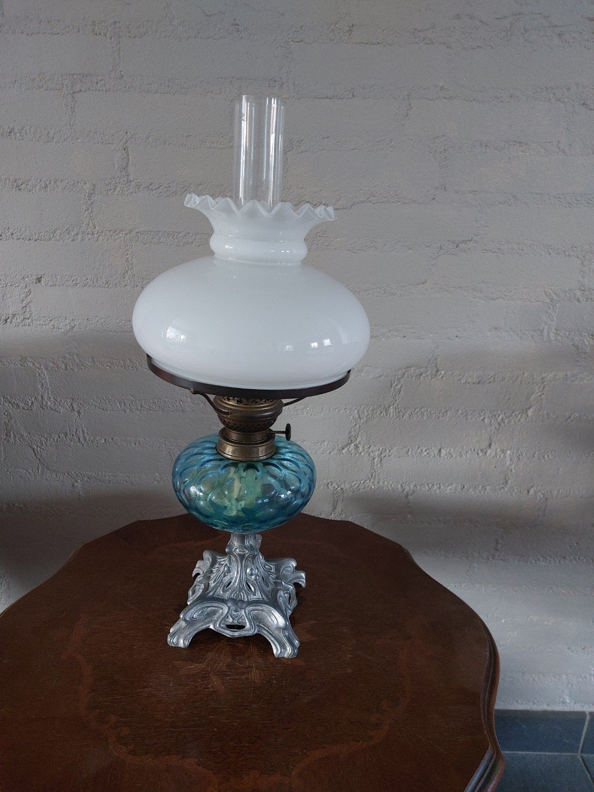 mooie olielamp, Ophalen