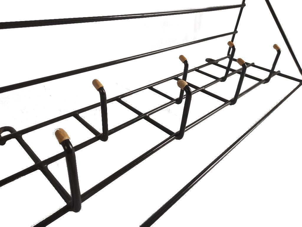 Prachtige vintage Friso Kramer stijl draadstaal wandkapstok, Wandkapstok, Ophalen of Verzenden, Zo goed als nieuw, Minder dan 100 cm