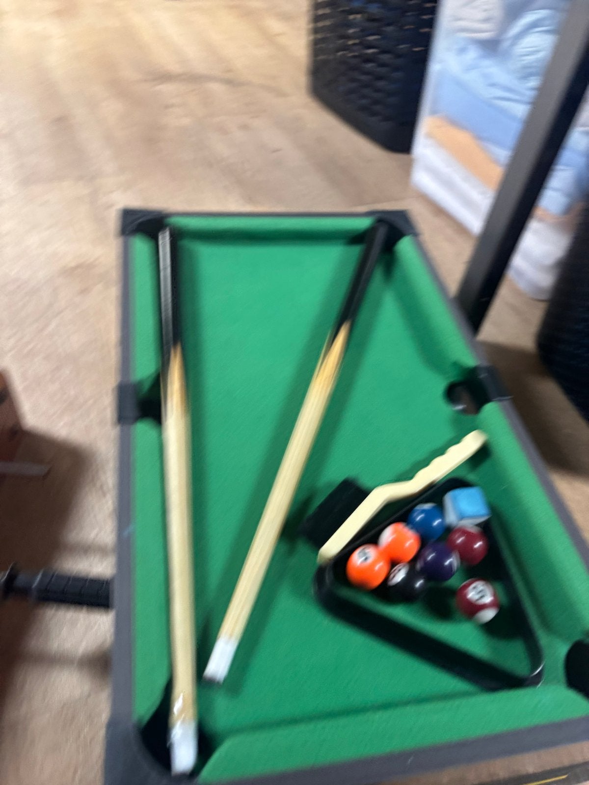 Mini Pooltafel en Tafelvoetbaltafel Set, Sport en Fitness, Biljarten en Poolen, Ophalen of Verzenden, Gebruikt, Pooltafel