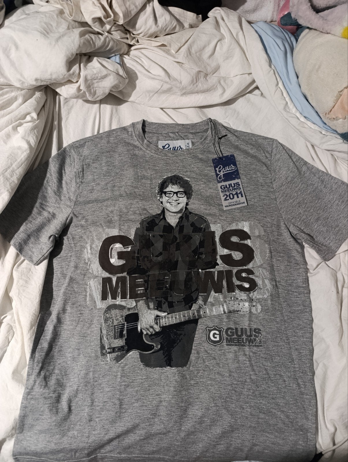 Guus Meeuwis tour shirts, groots met een zachte g., Maat 52/54 (L), Nieuw, Ophalen of Verzenden, Grijs