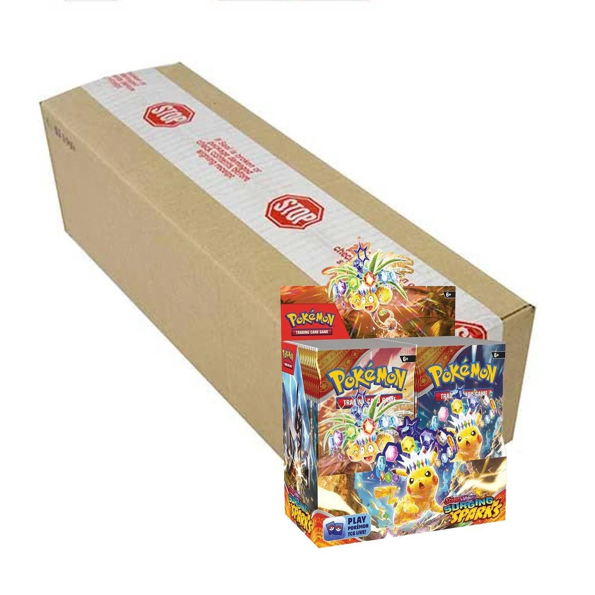 Sealed Surging Sparks boosterbox Case, Ophalen, Nieuw, Boosterbox