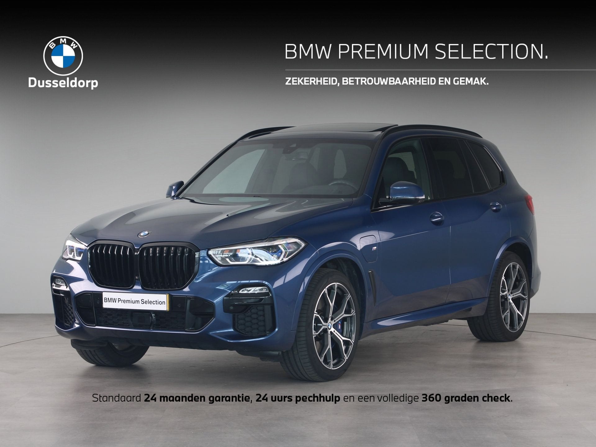 BMW X5 xDrive45e High Executive M Sport Trekhaak Accu SoH 98, Auto's, 389 pk, Gebruikt, Lichtsensor, Met garantie (alle)
